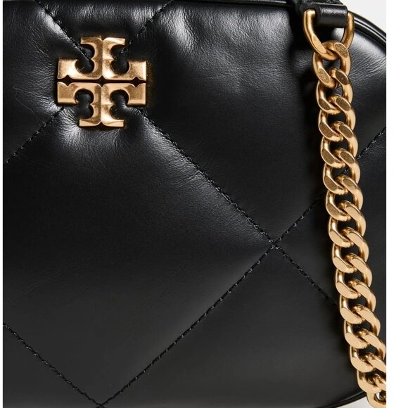 NWT ✅ Tory Burch Kira Diamond Quilt Camera Bag #154715 BLACK ✨ NWT, DUST BAG - Picture 6 of 17